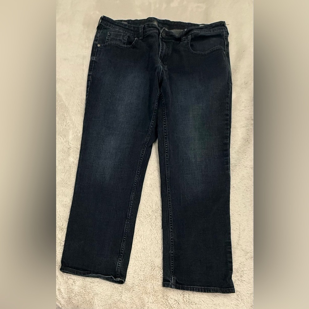 Buffalo David Bitton Jackson-X Straight Stretch Jeans Men's 38x30 Dark Wash